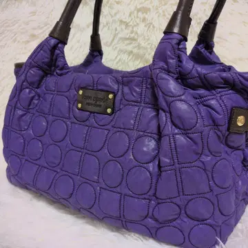 케이트 스페이드 보라색 퀼팅 토트백