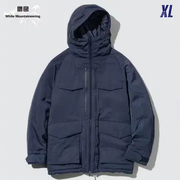 유니클로 x 화이트 마운티니어링 하이브리드 다운 오버사이즈 파카