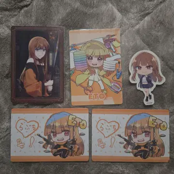 컬러풀 피치 에토 트레이딩 카드 & 특전 스티커 전시회 카라피치