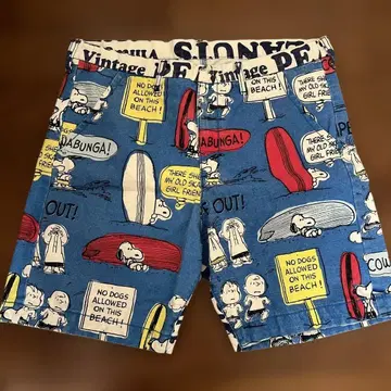 스누피 프린트 숏팬츠