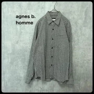 # agnes b. homme 에네스베 긴팔 셔츠 체크