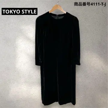 도쿄 스타일 벨로아 원피스