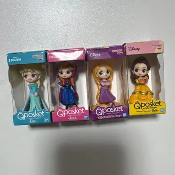 Qposket 디즈니 피규어 세트 4체