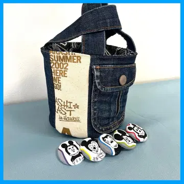 동글동글 귀여운 데님 버킷 토트백