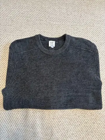 GAP 크루넥 울 니트 다크 그레이