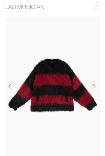 LAD MUSICIAN 25aw BORDER KNIT 보더 니트