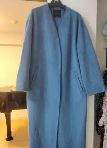 Spick & Span 노카라 롱 코트 38