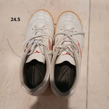 Mizuno 풋살화 화이트/오렌지