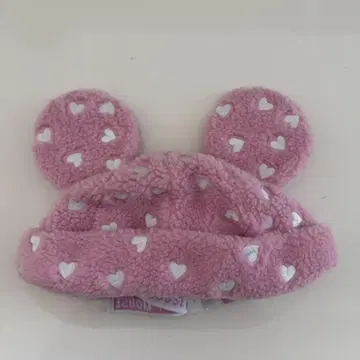 새상품급 디즈니 파르파루자 나카요시 클럽 하트 무늬 보아캡