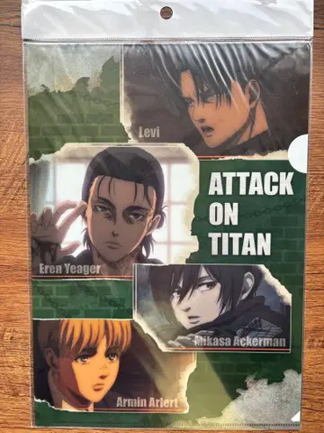 진격의 거인 A4 클리어 파일 리바이 엘렌 미카사 알민