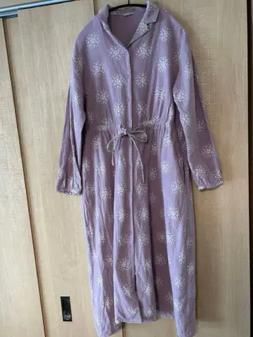 사만사 모스모스 더스티 핑크 롱 셔츠 원피스