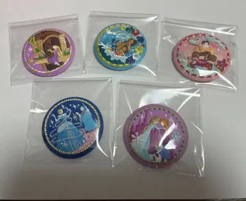 디즈니 자수 캔뱃지 5개 세트