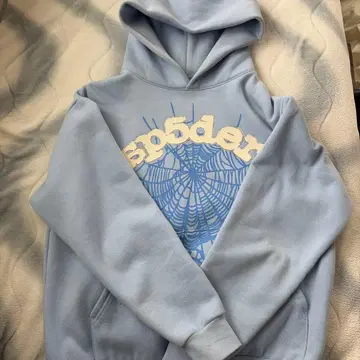sp5der 스파이더 후드티 라이트 블루