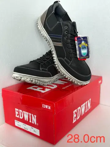 에드윈 스니커즈 남성용 방수 EDM-635 블랙 28.0cm