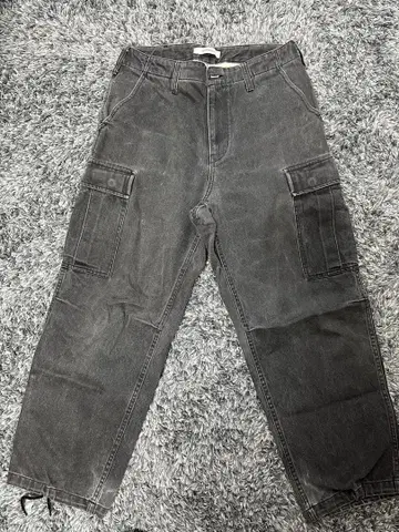 12oz 피그먼트 데님 카고 팬츠
