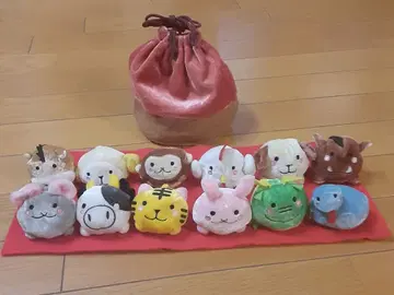 십이지신 오테다마 봉제 인형 12지 세트