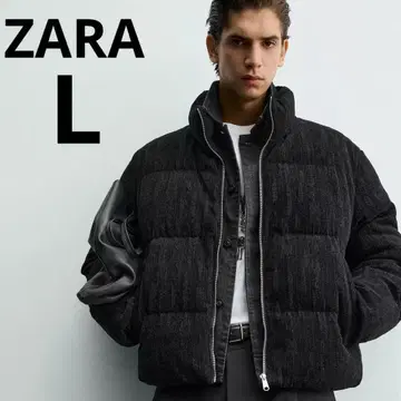 ZARA 자라 크롭핏 퍼프 자켓 L 사이즈