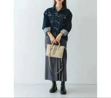 RODESKO 메탈 스트랩 미니 보스턴 백