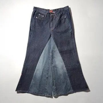 90s W.&L.T. 재구축 데님 와이드 팬츠 월트 archive