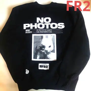 FR2 NO PHOTOS 블랙 맨투맨 트레이닝복 M