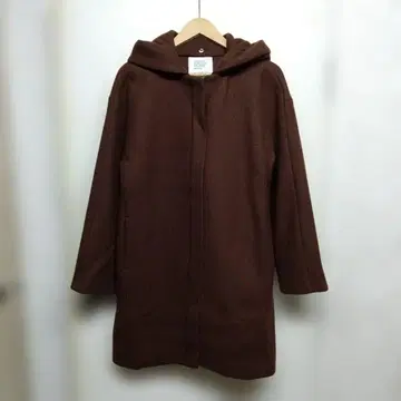 W788 CLOCHE 울 코트 브라운 후드 탈부착 가능