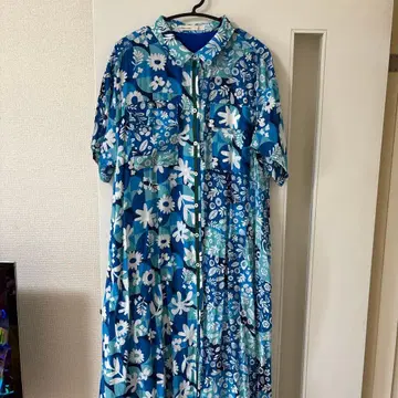 as know as de base 꽃무늬 셔츠 원피스 반팔 사이즈 3