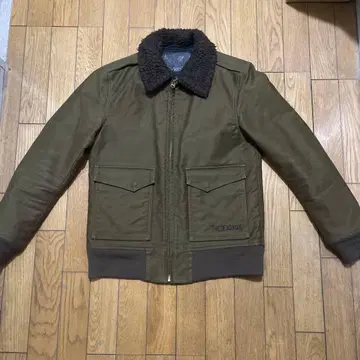 로트 와일러 덱 자켓 올리브색 보아 옷깃 밀리터리