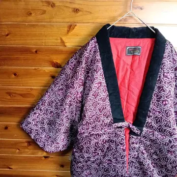 쿠루메 핸드메이드 한텐 반텐 반텐 도테라 짱짱코 홍색