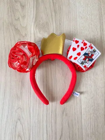 디즈니 리조트 할로윈 머리띠 하트의 여왕