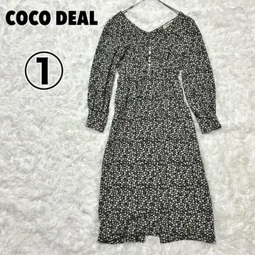 COCO DEAL 코코딜 리틀 플라워 퍼프 슬리브 원피스