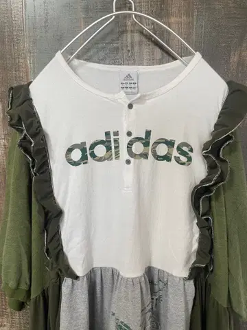 구제 의류 리메이크 원피스 카키