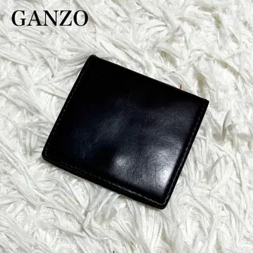 GANZO 다크 브라운 카우 가죽 코인 케이스
