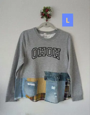 구제 의류 리메이크 덧댄 트레이닝복