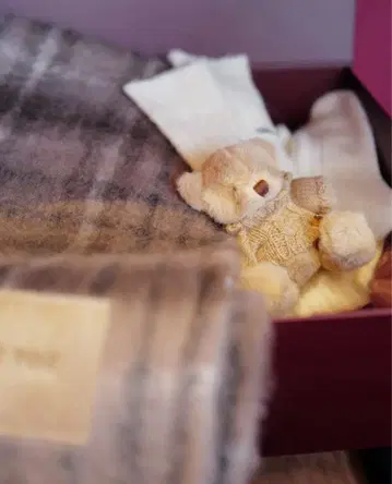 THETOE Fleisch Bear Keychain 머플러 브라운