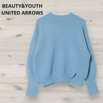 뷰티앤유스 크루넥 풀오버 라이트 블루 Free 루즈핏