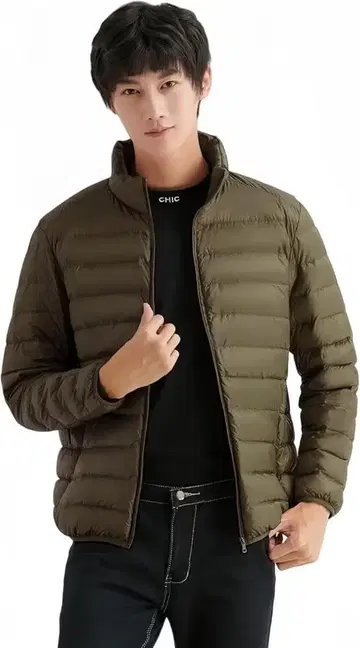 울트라 라이트 다운 자켓 남성용 경량 컴팩트 따뜻한 3XL