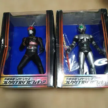 가면라이더 콜렉터블 소프트 비닐 피규어 2종 블랙 섀도우문