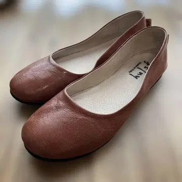 fs/ny 22.5 정도 브라운 플랫슈즈 합성 피혁