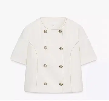 ZARA 린넨 숏 슬리브 블레이저 S