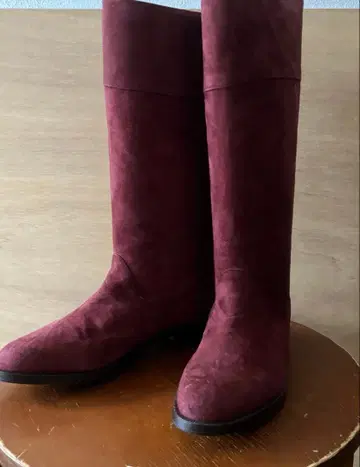 카네코 이사오 미사용 스웨이드 부츠 M 와인 브라운 핑크하우스