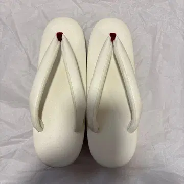 카렌프레소 화이트 조리 빨간색 하나오 합성 피혁 새상품 미사용