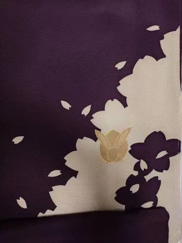 벚꽃과 토끼 자수 기모노 고급 기모노 Xmas 세일