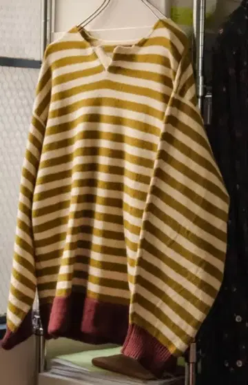 obafer cotton skipper border pullover S