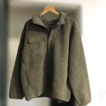 gu engineered garments 보아 플리스 스냅 후드티 M