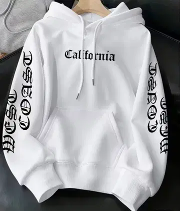 남성용 여성용 후드티 화이트