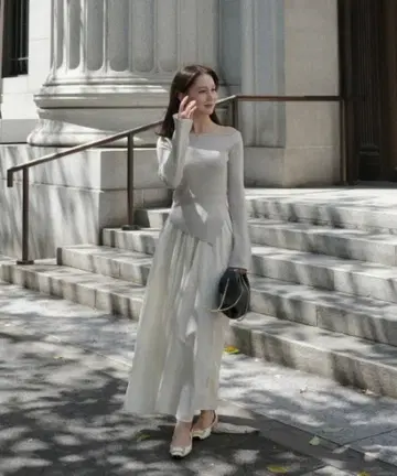 cle blatt 아지메 도킹 니트 원피스