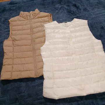 유니클로 여성용 다운 베스트 2장 세트
