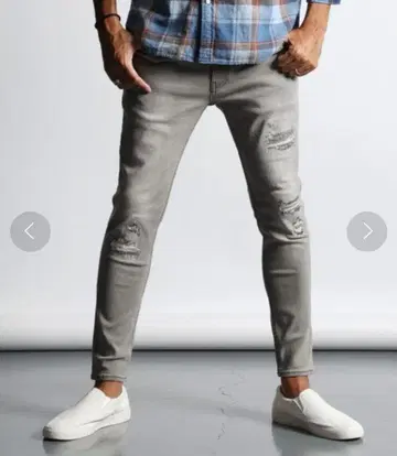 더 더퍼 오브 세인트 조지 스키니 데님 L 그레이