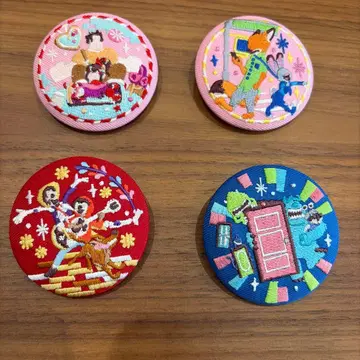 디즈니 자수 디자인 캔뱃지