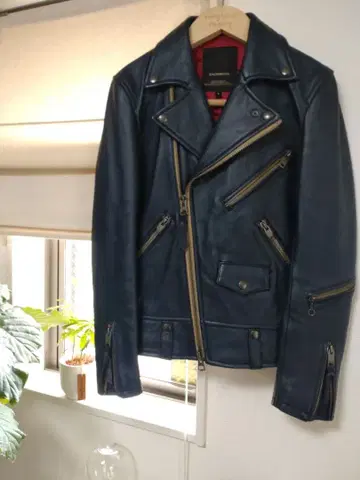 [레어] JACKROSE 램 가죽 더블 라이더 자켓